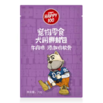Wanpy Happy 100 - پوچ سگ طعم غضروف مرغ و گوشت گاو (70گرم)