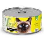 VEXI – کنسرو ۱۱۰ گرمی گربه بالغ با طعم مرغ و برنج